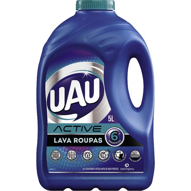 Lava Roupas Líquido Uau Active 5L