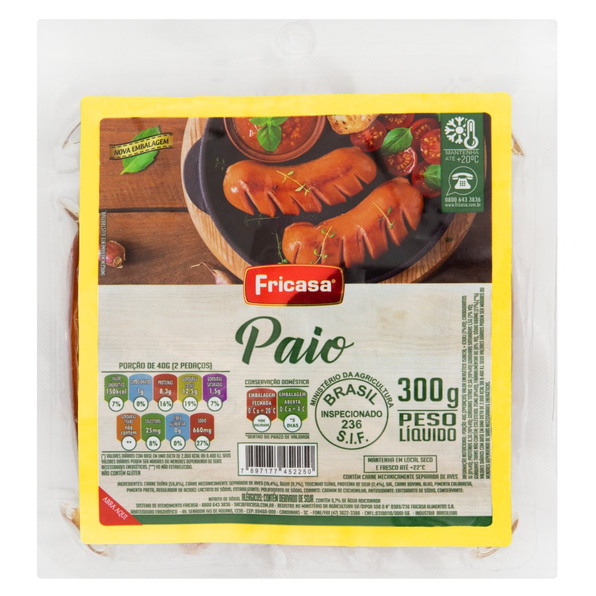 Lingüiça Paio Fricasa 300g