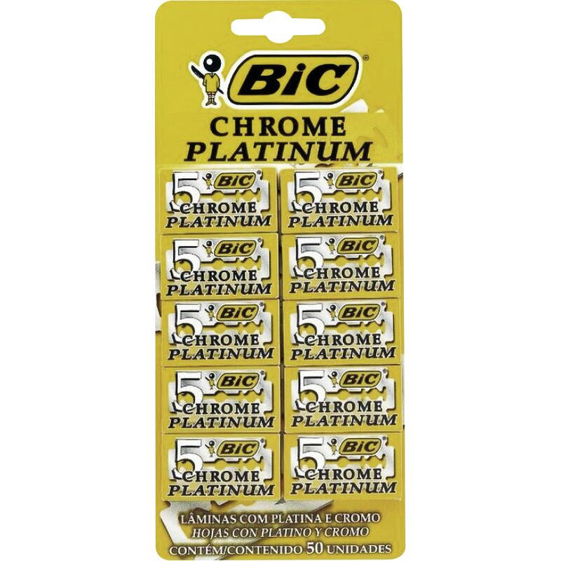 Lâmina de Barbear Bic Chrome platinum 10x5