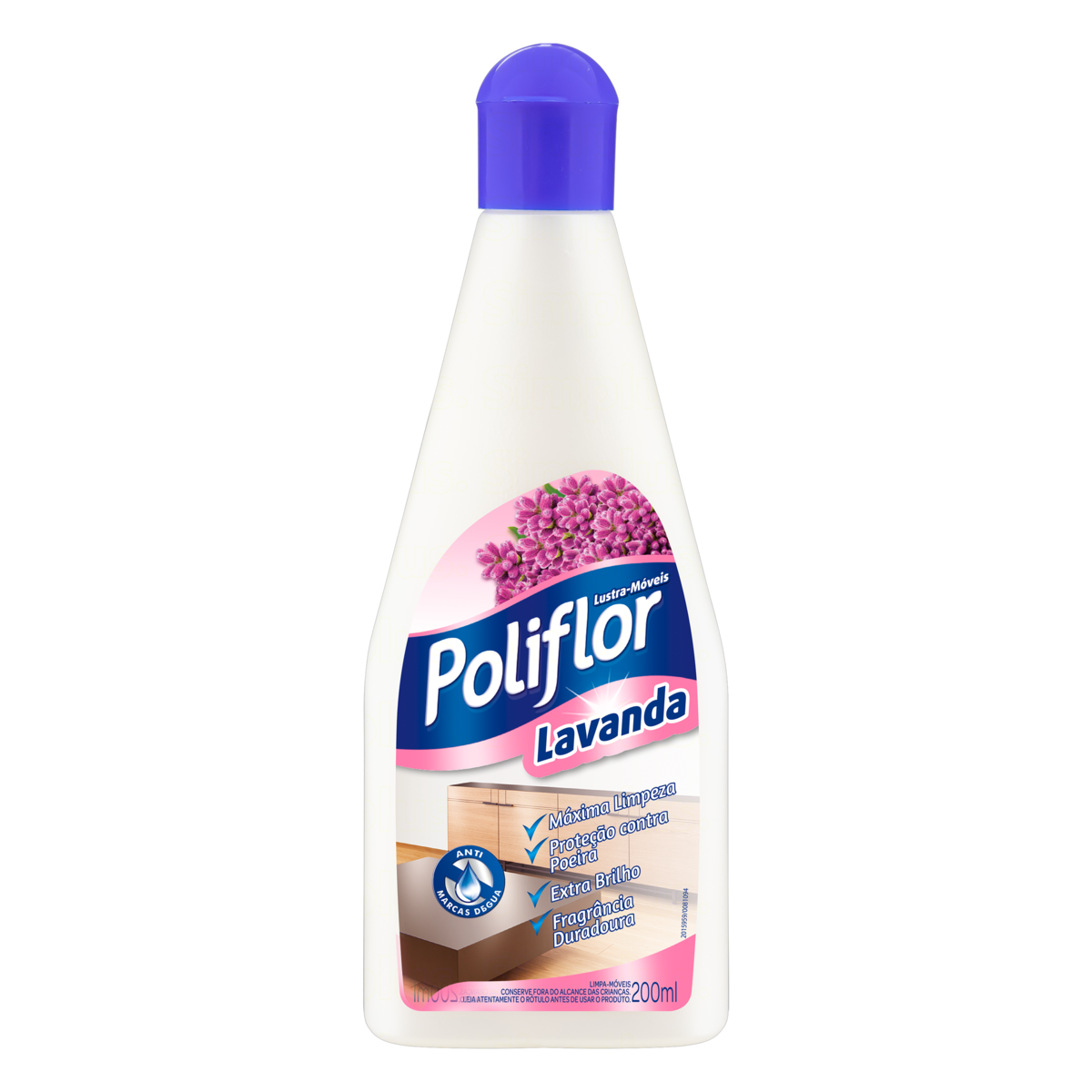 Lustra Móveis Poliflor Lavanda 200ml
