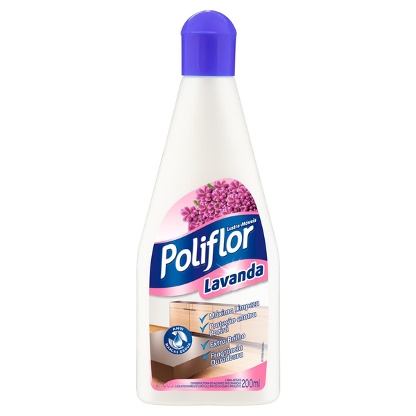 Lustra Móveis Poliflor Lavanda 200ml
