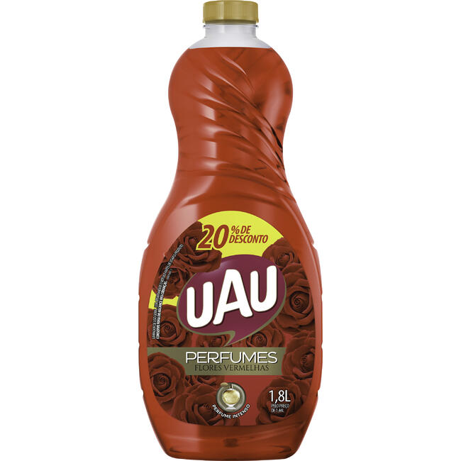 Limpador Perfumado Uau 1,8 Litro - Flores Vermelhas