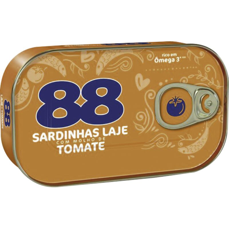 Sardinha Laje 88 Abre fácil Tomate 84g