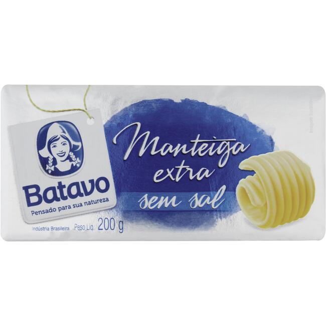 Manteiga Batavo sem Sal 200g