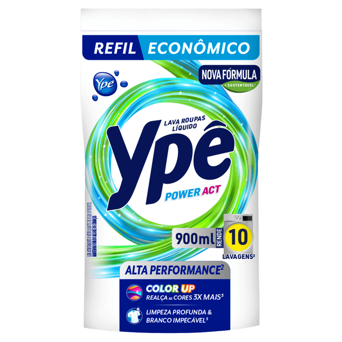 Sabão Líquido Ypê Power Act Refil 900ml