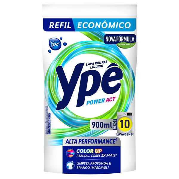Sabão Líquido Ypê Power Act Refil 900ml