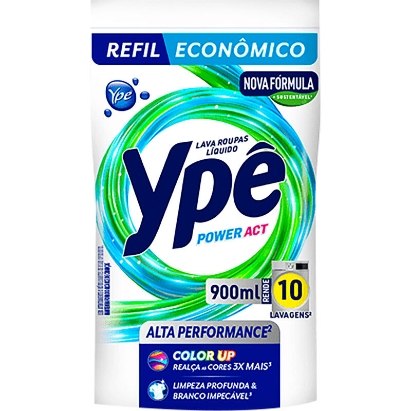 Sabão Líquido Ypê Power Act Refil 900ml