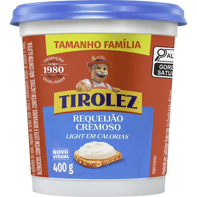 Requeijão Tirolez Light 400g