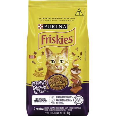 Alimento FRISKIES para Gatos Castrados Megamix Pacote 1kg