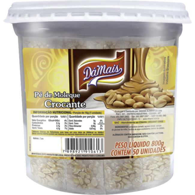 Doce Pé de Moleque DáMais 800g