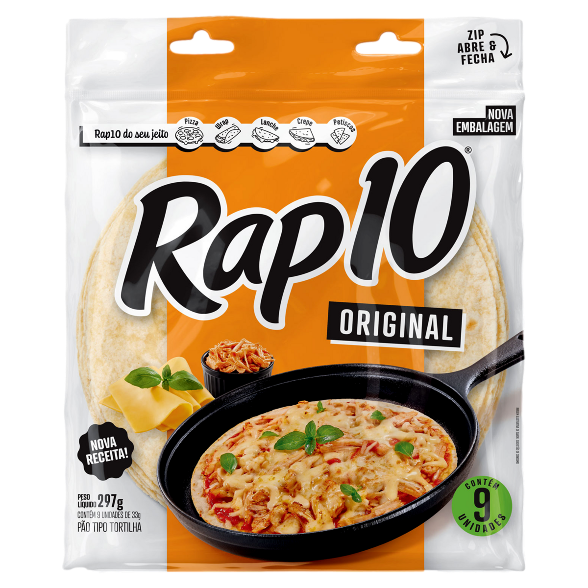 Pão de Tortilha Original Rap10 297g