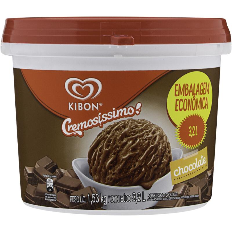 Sorvete Kibon Chocolate 3,2L
