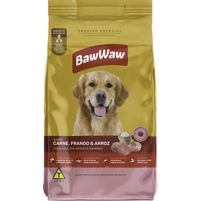 Alimento para Cães Adultos Baw Waw Mix 10kg