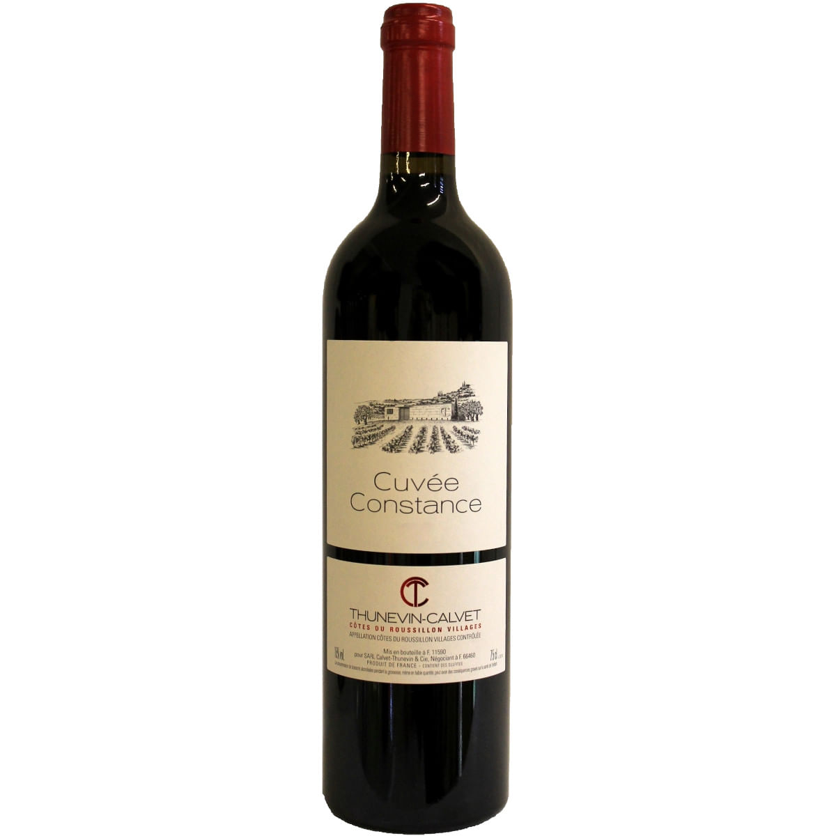 Vinho Tinto Francês CUVEE CONSTANCE Côtes du Roussillon Villages 750ml