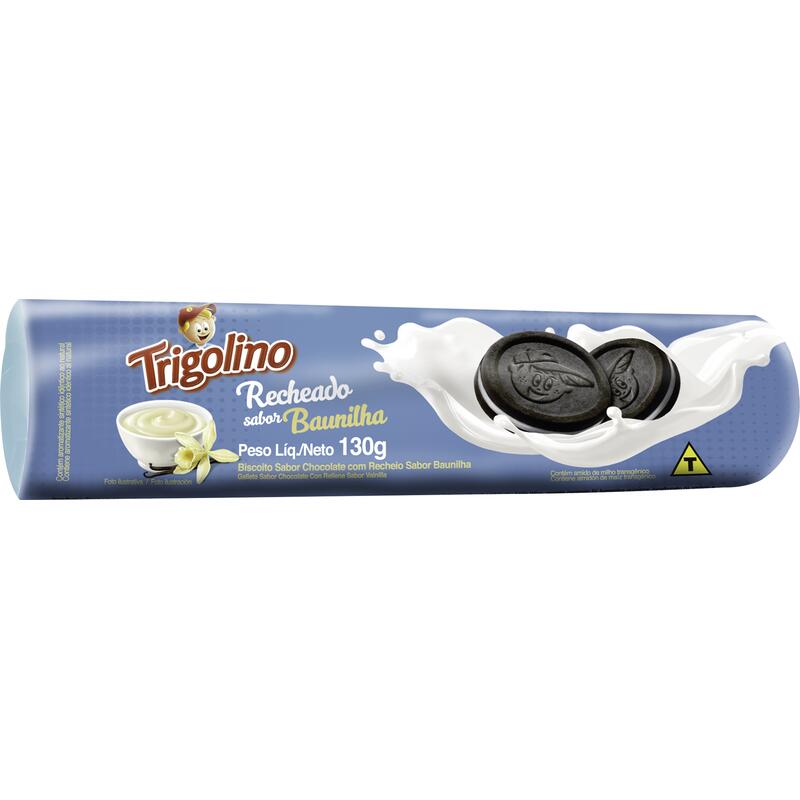 Biscoito Recheado Trigolino Baunilha 130g