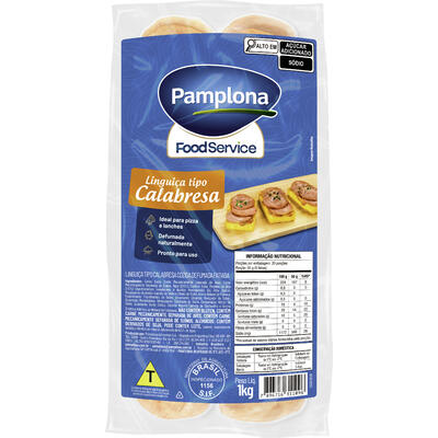 Linguiça Calabresa Pamplona Fatiada 1kg
