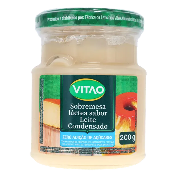 Leite Condensado Vitao 200g - Zero Açúcar