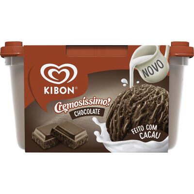 Sorvete KIBON Cremosíssimo Chocolate 1.5L