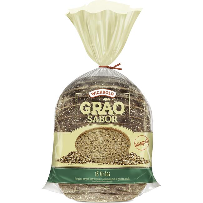 Pão de Forma Grão Sabor Wickbold 18 Grãos 500g