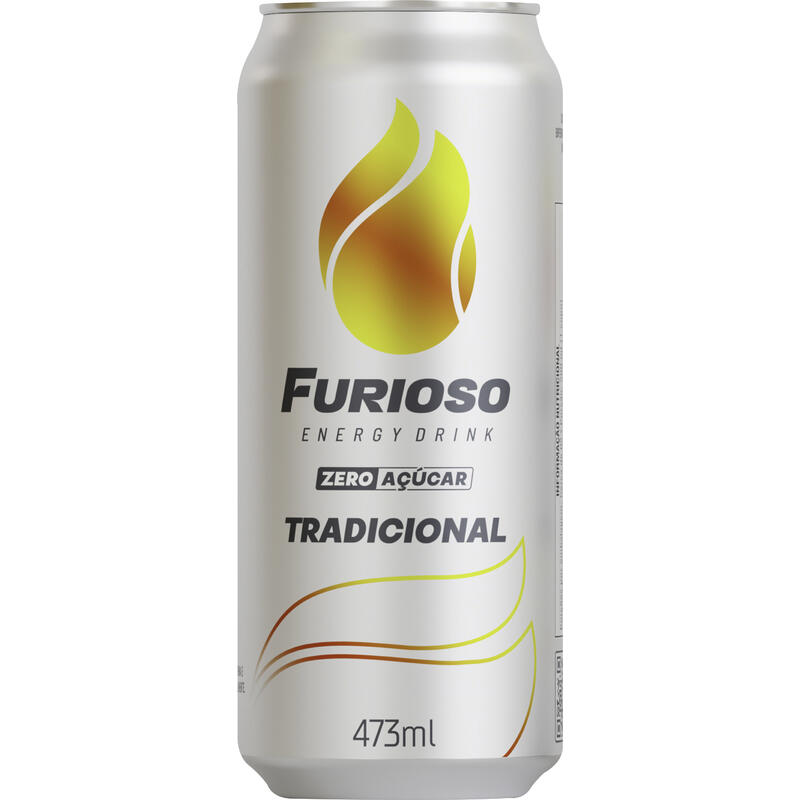 Energético Tradicional Zero Açúcar Furioso Lata 473ml
