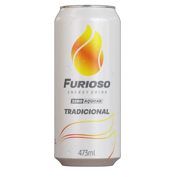Energético Tradicional Zero Açúcar Furioso Lata 473ml