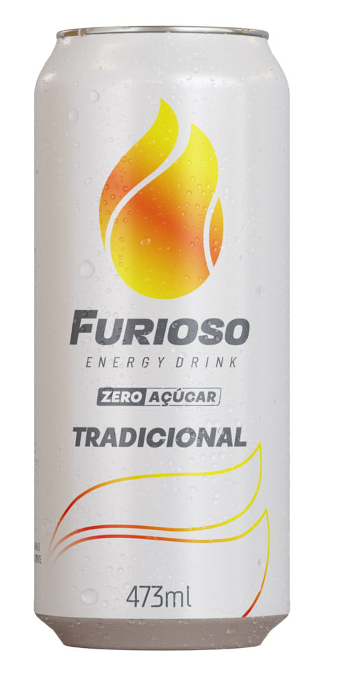 Energético Tradicional Zero Açúcar Furioso Lata 473ml