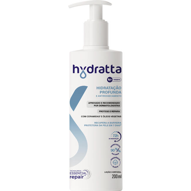 Loção Hidratante Hydratta Hidratação Profunda 200ml