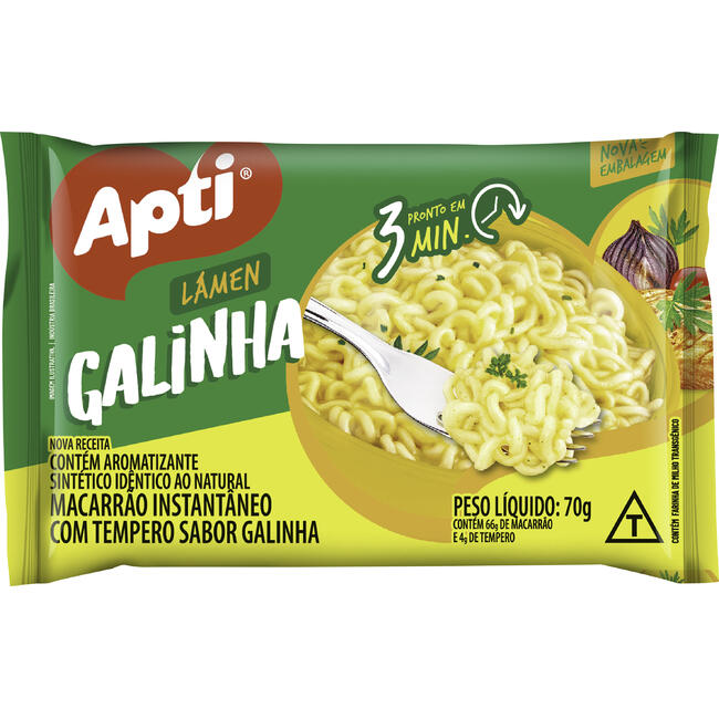 Macarrão Instantâneo Apti Galinha 70g