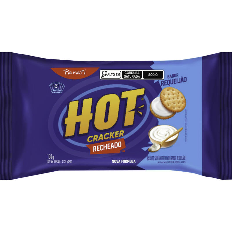 Biscoito Hot Cracker Parati Requeijão 150g