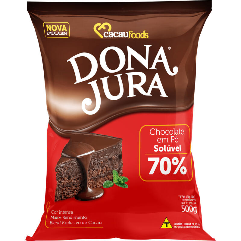 Chocolate em Pó Dona Jura 70% Cacau 500g