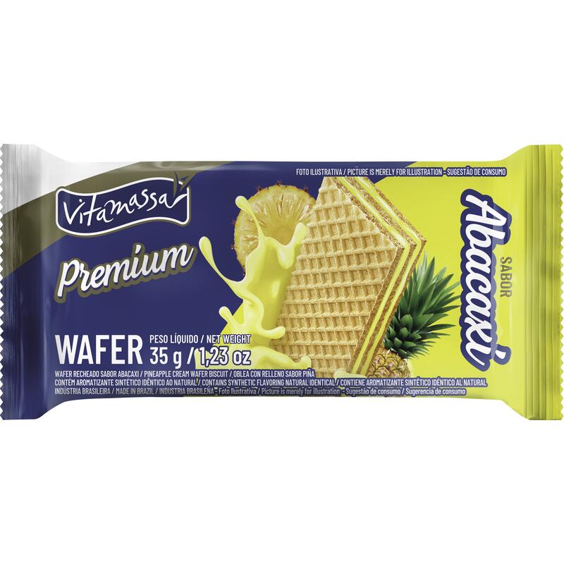 Biscoito Wafer Vitamassa Abacaxi 35g