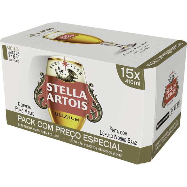 Cerveja Stella Artois 15x410ml