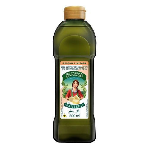 Óleo Composto de Soja e Oliva Manteiga Maria Garrafa 500ml