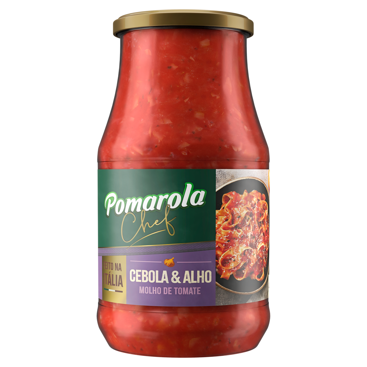 Molho de Tomate POMAROLA Cebola & Alho Vidro 420g