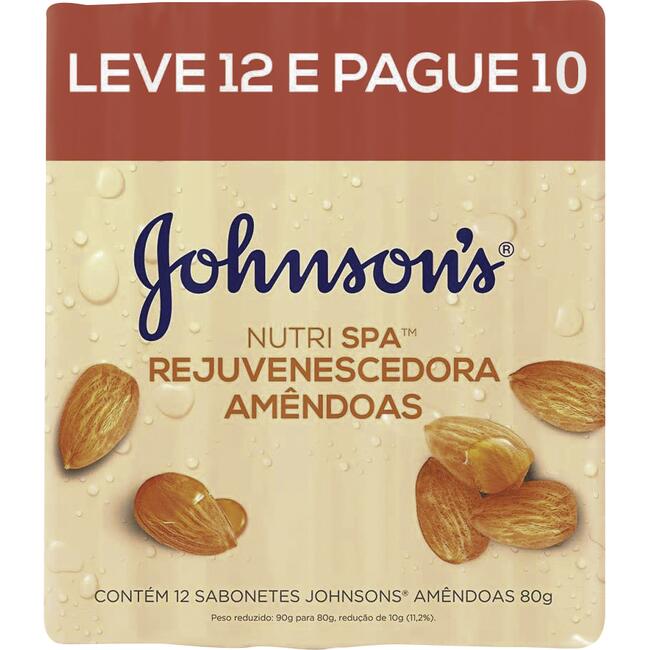 Sabonete Johnson's Amêndoas 12x80g