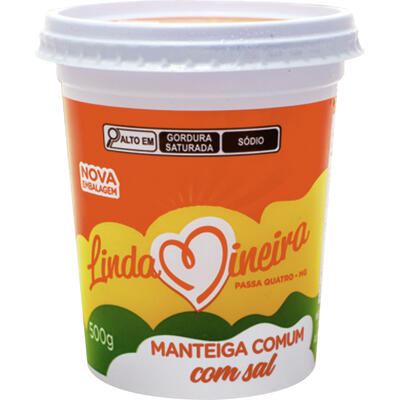 Manteiga Linda Mineira Com sal 500g