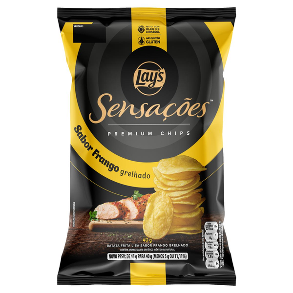 Batata Frita Frango Grelhado Sensações Elma Chips 40g
