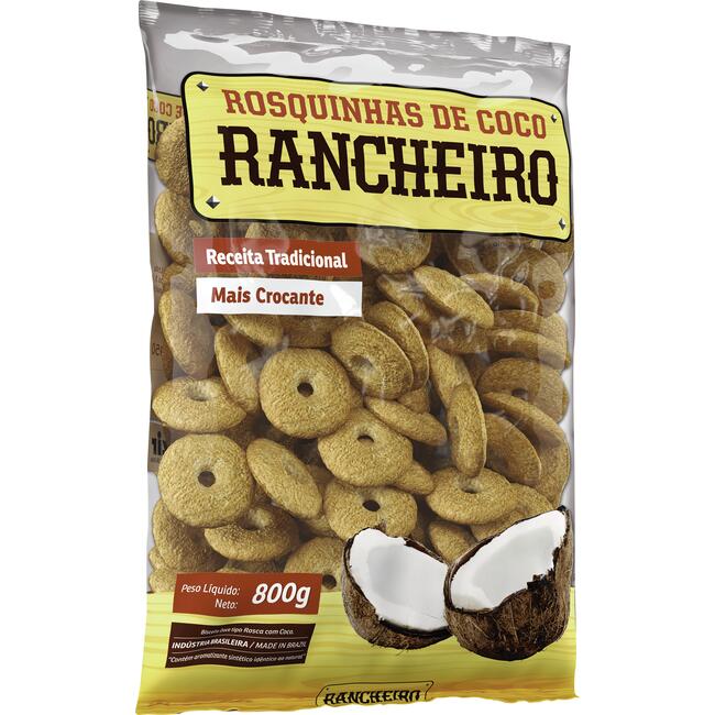 Biscoito Rosquinha Rancheiro Coco 800g