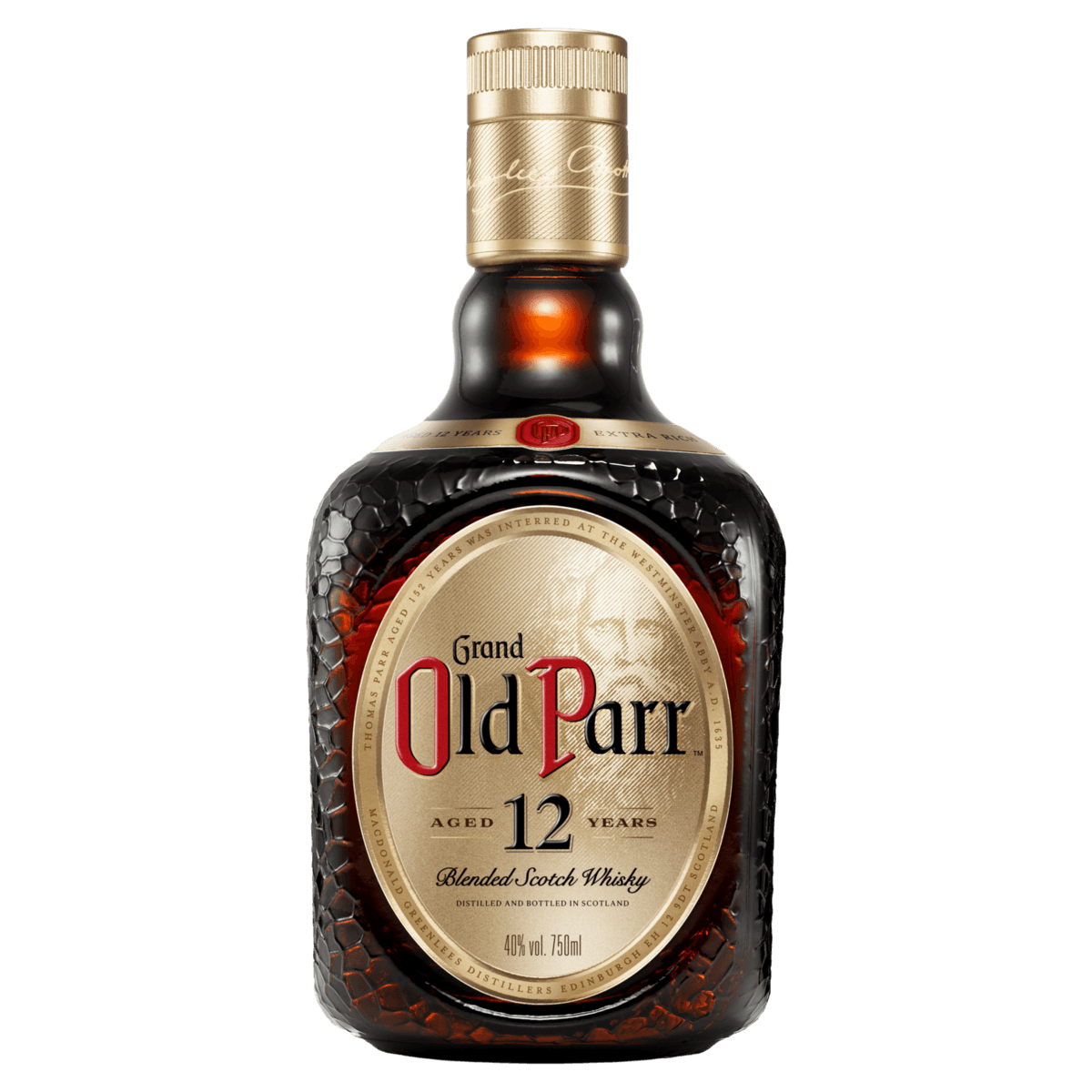 Whisky Escocês Blended 12 Anos Grand Old Parr Garrafa 750ml
