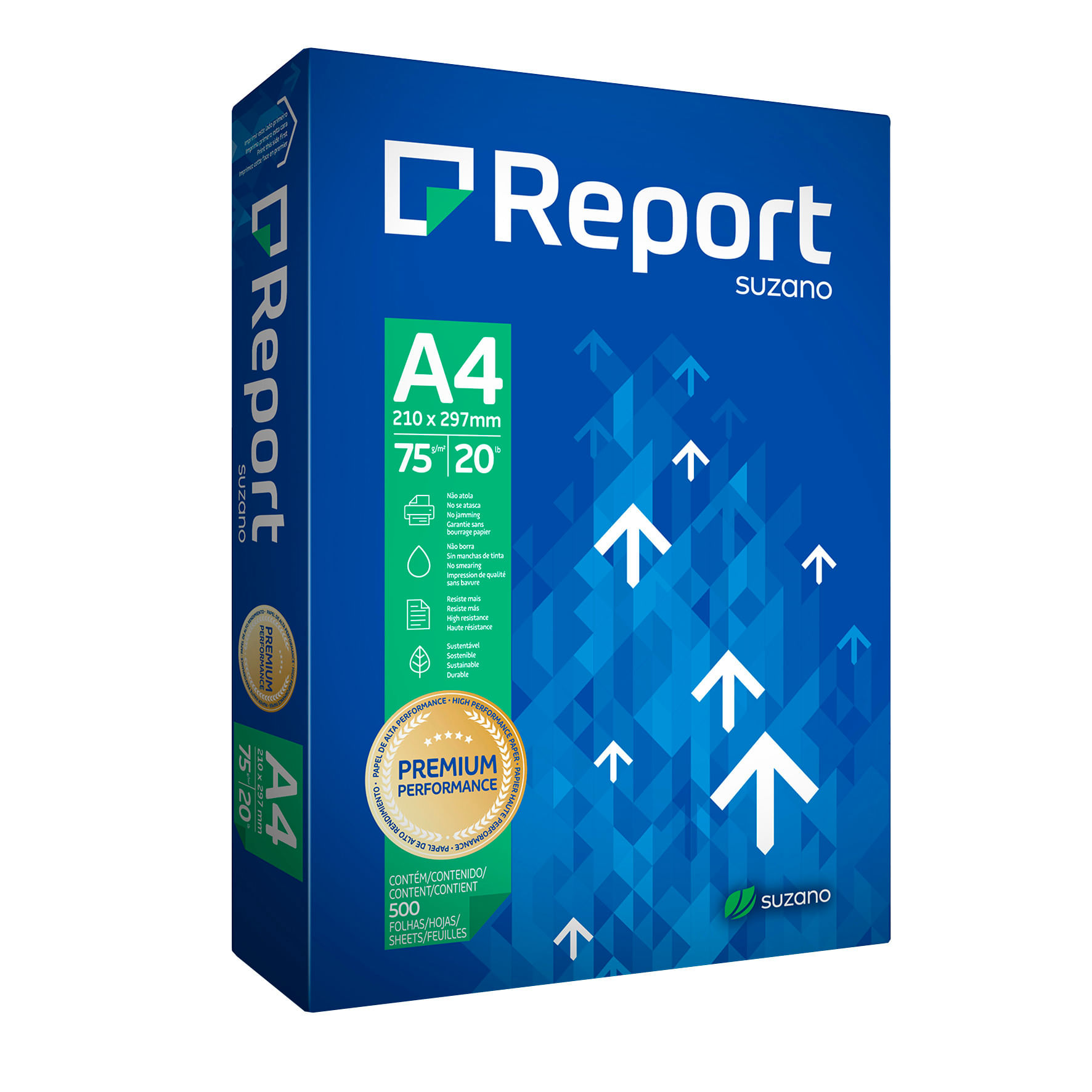 Papel Sulfite A4 Report Premium com 500 Folhas