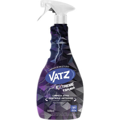 Limpador Multiuso Vatz Extreme Espuma Gatilho 500ml