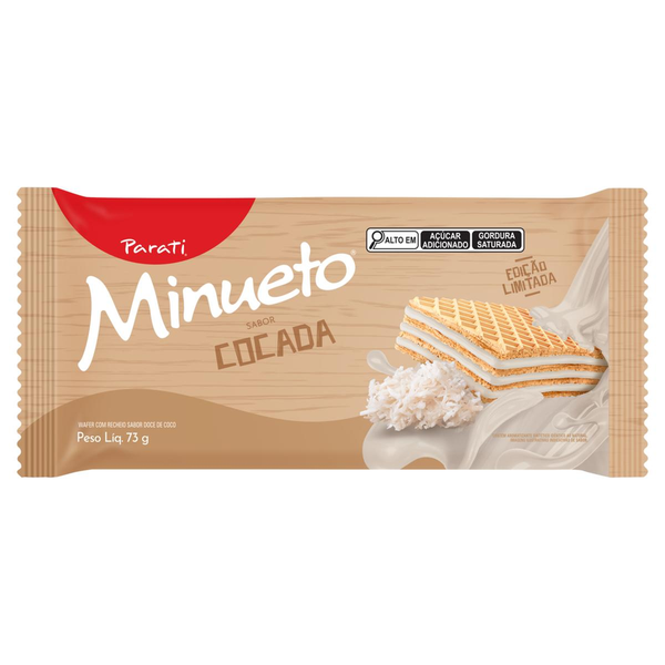 Biscoito Wafer Minueto 73g - Cocada