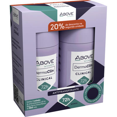 Desodorante Roll-On Above Clinical Women 2x50ml