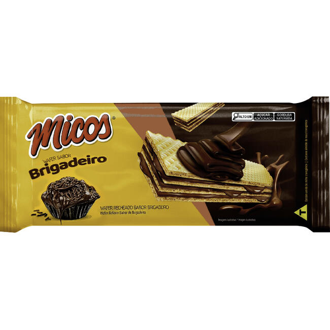 Biscoito Wafer Micos Brigadeiro 78g