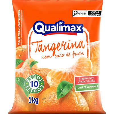 Refresco em Pó Qualimax Tangerina 1kg