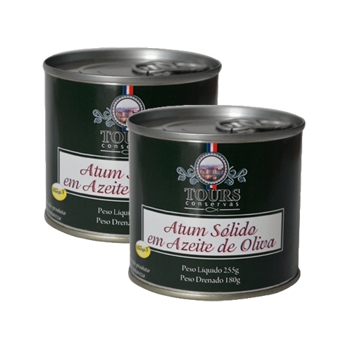 Kit 2x: Atum Sólido Em Azeite De Oliva Tours 255g