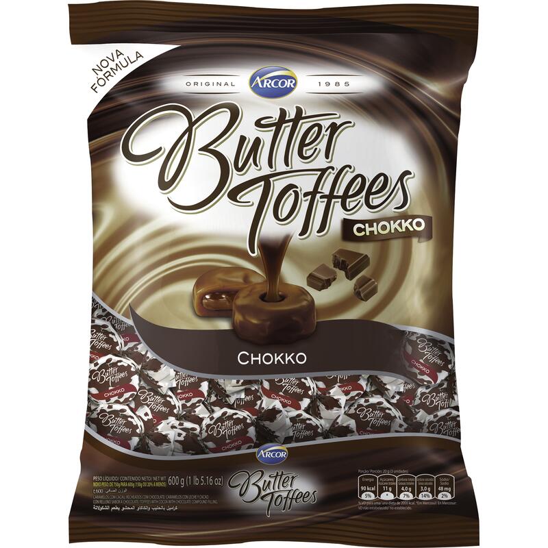 Bala Butter Toffees Arcor Chokko 600g