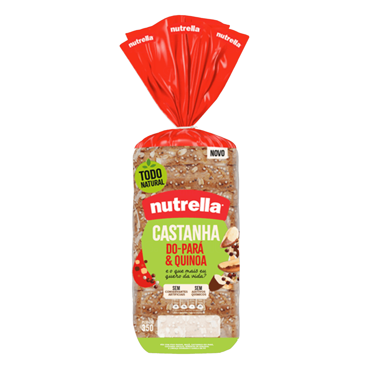 Pão NUTRELLA Castanha do Pará e Quinoa 350g