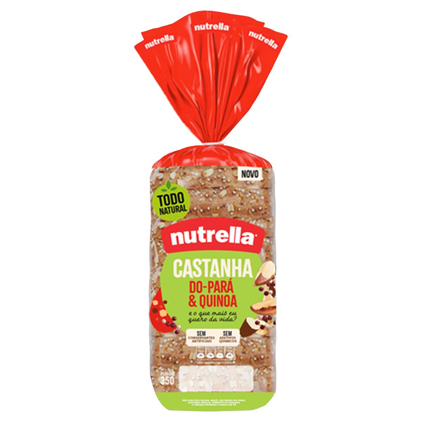 Pão NUTRELLA Castanha do Pará e Quinoa 350g