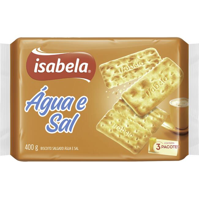 Biscoito Isabela Água e Sal 400g